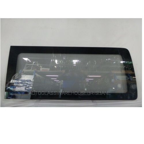 suitable for TOYOTA HIACE 200 SERIES - 4/2005 to 4/2019 - SLWB/LWB VAN - LEFT SIDE REAR CARGO GLASS - FIXED - GREY - NEW