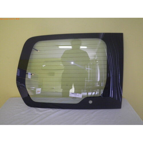 PEUGEOT PARTNER - 9/2008 to CURRENT - VAN - LEFT SIDE REAR BARN DOOR GLASS - HEATED, ONE  HOLE - GREEN - NEW