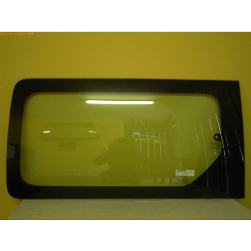 HYUNDAI iMAX - 2/2008 to CURRENT - VAN - LEFT SIDE FRONT SLIDING DOOR GLASS - GREEN - 1 HOLE (WITHOUT HINGE) - NEW