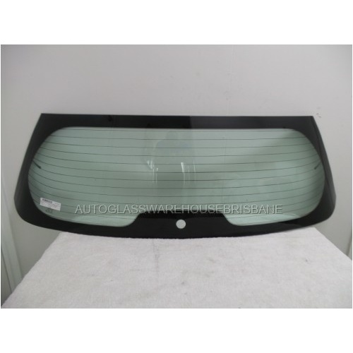 RENAULT SCENIC II J84 - 2/2005 to 12/2010 - 5DR SUV - REAR WINDSCREEN GLASS - HEATED, URETHANE TO TAILGATE, WIPER HOLE - GREEN - LOW STOCK - NEW