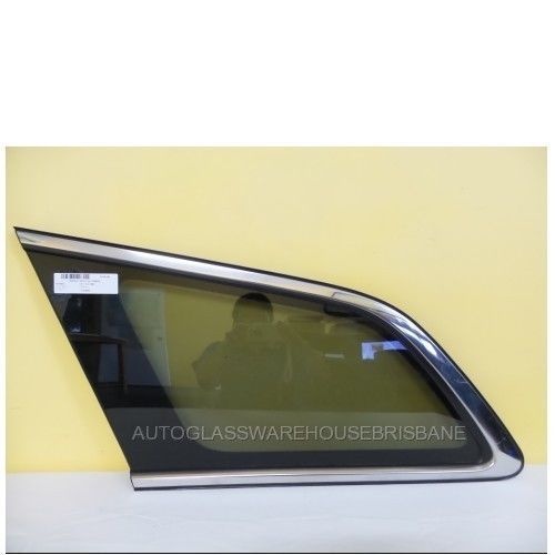 MAZDA CX-7 - 11/2006 to 02/2012 - 5DR WAGON - PASSENGERS - LEFT SIDE REAR CARGO GLASS - CHROME - (Second-hand)
