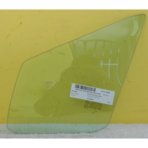 HONDA CIVIC 9th GEN - 2/2012 to 12/2015 - 4DR SEDAN - LEFT SIDE FRONT QUARTER GLASS - NEW