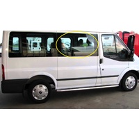 FORD TRANSIT VH/VM - 11/2000 to 9/2014 - SWB VAN - DRIVERS - RIGHT SIDE FRONT BONDED FIXED WINDOW GLASS - W/O RIGHT SLIDING DOOR- 1180 X 630 - NEW