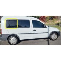 HOLDEN COMBO XC - 9/2002 to 12/2012 - 2DR VAN - DRIVERS - RIGHT SIDE REAR BONDED FIXED WINDOW GLASS - GREY - NEW