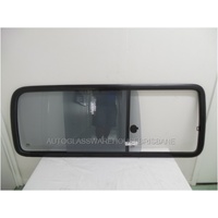 RENAULT KANGOO X76 - 8/2004 to 10/2010 - RIGHT SIDE - SLIDING UNIT (FRONT PIECE SLIDES TO OPEN) - GLUE IN - 1400 x 545 - (MODELS W/O SLIDING DOOR)