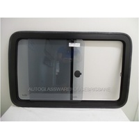 RENAULT MASTER X70 - 9/2004 to 3/2011 - LWB VAN - RIGHT SIDE REAR SLIDING GLASS UNIT - 1020 x 650 (OPENING IS AT FRONT–OPENING MEASURES 335 x 540) NEW