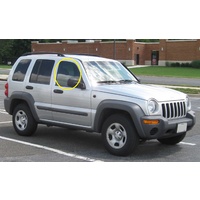 JEEP CHEROKEE KJ -  9/2001 TO 3/2006 - 4DR WAGON - RIGHT SIDE FRONT DOOR GLASS - GREEN - NEW
