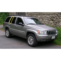 JEEP GRAND CHEROKEE WJ/WG - 6/1999 to 6/2005 - 4DR WAGON - DRIVERS - RIGHT SIDE REAR QUARTER GLASS - NOT ENCAPSULATED - GREEN - NEW