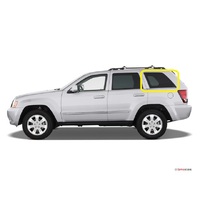 JEEP GRAND CHEROKEE WH - 7/2005 to 4/2010 - 4DR WAGON - PASSENGERS - LEFT SIDE REAR CARGO GLASS - GREEN - (NO MOULD) NEW