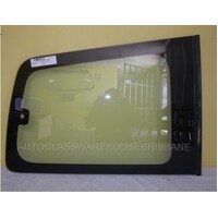 MITSUBISHI PAJERO NM/NP - 5/2000 TO 10/2006 - 4DR WAGON - DRIVERS - RIGHT SIDE REAR CARGO GLASS (NO AERIAL) (BACK EDGE  420mm TALL) - NEW (LIMITED STO