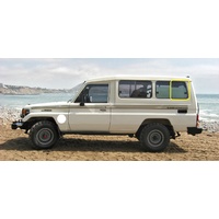 suitable for TOYOTA LANDCRUISER 75/77/78 SERIES - 1/1985 TO CURRENT - TROOP CARRIER - LEFT SIDE REAR SLIDING GLASS (REAR PIECE 1/2) - NEW