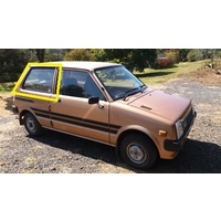 DAIHATSU HANDIVAN L60V - 5/1980 to 12/1985 - 3DR HATCH - DRIVERS - RIGHT SIDE FLIPPER REAR GLASS (780w X 410h) - (Second-hand)