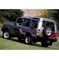 LAND ROVER DISCOVERY DISCO 1 - 3/1991 to 12/1996 - 2DR WAGON -  LEFT SIDE DOGBOX FIXED GLASS - 660 WIDE - (Second-hand)