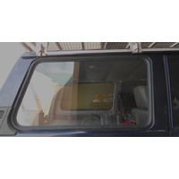 NISSAN PATROL MQ/GQ - 1980 TO 1997 - 5DR WAGON - DRIVERS - RIGHT SIDE REAR CARGO GLASS - ONE PIECE - NEW