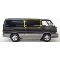 NISSAN URVAN VAN 3/1987 to 12/1993 E24/ G24 SWB STUBBIE & LWB -RIGHT SIDE - MIDDLE SLIDING UNIT - FRONT GLASS - 605 X 520h - (Second-hand)