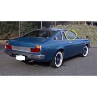 MAZDA 121 CD COSMO - 1976 to 1980 - 2DR COUPE - DRIVERS - RIGHT SIDE FRONT DOOR GLASS - (Second-hand)