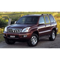 suitable for TOYOTA PRADO 120 SERIES - 2/2003 to 10/2009 - 5DR WAGON - PASSENGERS - LEFT SIDE REAR DOOR GLASS - PRIVACY GREY - NEW
