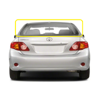 suitable for TOYOTA COROLLA ZRE152R - 5/2007 to 12/2013 - 4DR SEDAN - REAR WINDSCREEN GLASS - NEW