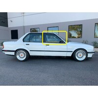 BMW 3 SERIES E30 - 5/1983 TO 4/1991 - 4DR SEDAN - DRIVER - RIGHT SIDE FRONT DOOR GLASS (JAP IMPORT) - (Second-hand)