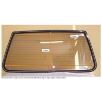 suitable for TOYOTA CORONA XT130 - 10/1979 to 7/1983 - 5DR WAGON -  REAR WINDSCREEN GLASS - (SECOND-HAND)