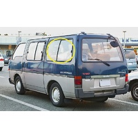 HOLDEN SHUTTLE WFR - 1982 to 1991 - VANS - LEFT SIDE REAR FIXED CARGO GLASS (1 PIECE) - (Second-hand)