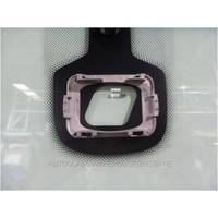 PEUGEOT 407 SV - 9/2004 to 6/2011 - SEDAN/WAGON - FRONT WINDSCREEN GLASS - RAIN SENSOR BRACKET, RECTANGULAR MIRROR BUTTON, WITH MOULD - NEW