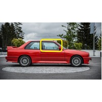 BMW 3 SERIES E30 - 1/1985 to 12/1993 - 2DR COUPE - DRIVERS - RIGHT SIDE FRONT DOOR GLASS  - (Second-hand)