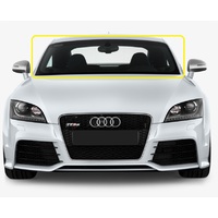 AUDI TT 8J - 9/2006 to 12/2014 - 2DR COUPE/ROADSTER - FRONT WINDSCREEN GLASS - RAIN SENSOR (W/O SUNSHADE, PATCH HT 183MM), TOP MOULD, RETAINER - NEW