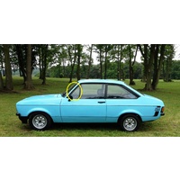 FORD ESCORT MK 11 - 1974 TO 1981 - 2DR COUPE - PASSENGERS - LEFT SIDE FRONT QUARTER GLASS - CLEAR - MADE TO ORDER - NEW