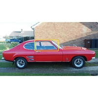 FORD CAPRI MK1 -1969 TO 1973 - 2DR COUPE - DRIVERS - RIGHT SIDE FRONT DOOR GLASS - CLEAR - MADE TO ORDER - NEW