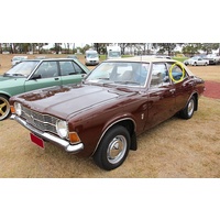 FORD CORTINA TD-TE - 1973 to 1979 - 4DR SEDAN - PASSENGERS - LEFT SIDE REAR DOOR GLASS - 2 HOLES - CLEAR - (SECOND-HAND)