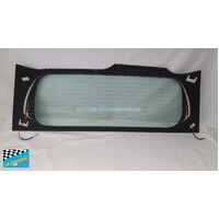 suitable for TOYOTA PRADO 150R - 11/2009 TO CURRENT - 3DR & 5DR WAGON - REAR WINDSCREEN GLASS - HEATED, SPARETYRE AT TAILGATE - GREEN - NEW