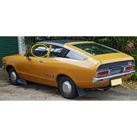 DATSUN 120Y KB210 - 1/1974 to 1/1979 - 2DR COUPE - PASSENGERS - LEFT SIDE FRONT DOOR GLASS - (Second-hand)