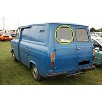 FORD TRANSIT 70V - VAN 1977>1981 - LEFT SIDE REAR BARN DOOR GLASS - (Second-hand)