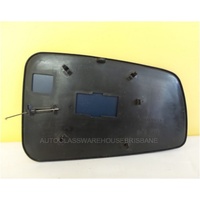 MITSUBISHI MAGNA TJ - 4DR SEDAN 4/96>8/05 - PASSENGER - LEFT SIDE MIRROR - flat mirror glass only with backing - (Second-hand)