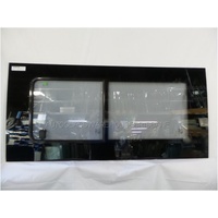 FIAT DUCATO - 2/2007 TO CURRENT - XLWB/LWB/MWB VAN - LEFT SIDE FRONT BONDED SLIDING WINDOW GLASS  (GLASS IN GLASS FRAME) - 1400 X 665 - NEW