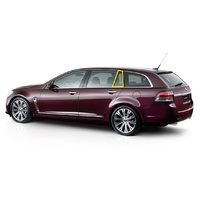 HOLDEN COMMODORE VE/VF - 3/2008 to 10/2017 - 4DR WAGON - LEFT SIDE REAR QUARTER GLASS - ENCAPSULATED - (Second-hand)