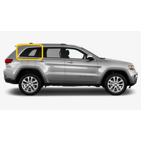 JEEP GRAND CHEROKEE WK - 1/2011 to 1/2023 - 4DR WAGON - DRIVER - RIGHT SIDE CARGO GLASS - CLEAR - (Second-hand)