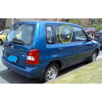 MAZDA 121 DW10 - 11/1996 to 11/2002 - 5DR HATCH METRO - DRIVERS - RIGHT SIDE REAR DOOR GLASS - PRIVACY TINT - (Second-hand)