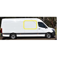 MERCEDES SPRINTER MWB/LWB - 9/2006 to CURRENT - VAN - DRIVERS - RIGHT SIDE FRONT BONDED FIXED GLASS - 1400mm X 773mm - LIGHT GREY - NEW