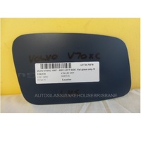 VOLVO V70XC - 5DR WAGON 1997>1/2001 - PASSENGER - LEFT SIDE MIRROR - NEW - FLAT GLASS ONLY - 163W X 100H