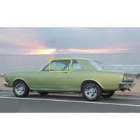 FORD FALCON XR - 1966 to 1967 - 2DR COUPE - PASSENGER - LEFT SIDE FRONT DOOR GLASS - GREEN - NEW - (MADE TO ORDER)