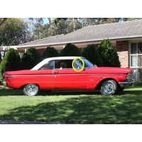 FORD FALCON XL/XM/XP - 1962 to 1965 - 2DR COUPE - DRIVER - RIGHT SIDE FRONT QUARTER GLASS - CLEAR - NEW - (MADE TO ORDER)