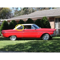 FORD FALCON XL/XM/XP - 1962 TO 1965 - 2DR COUPE - DRIVER - RIGHT SIDE REAR OPERA GLASS - CLEAR - NEW - (MADE TO ORDER)