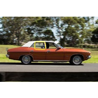 FORD FALCON XA/XB - 1972 to 1976 - 4DR SEDAN - DRIVERS - RIGHT SIDE REAR DOOR GLASS - GREEN - MADE TO ORDER - NEW