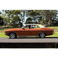 FORD FALCON XA/XB - 1972 to 1976 - 4DR SEDAN - PASSENGERS - LEFT SIDE REAR QUARTER GLASS - GREEN - MADE TO ORDER - NEW