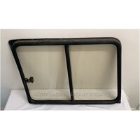 MITSUBISHI PAJERO NA/NB - 1/1983 TO 4/1991 - 4DR WAGON - DRIVER - RIGHT SIDE REAR SLIDER GLASS - (Second-hand)