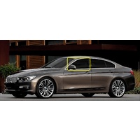 BMW 4 SERIES F36 GRAN - 6/2014 TO 6/2021 - 4DR COUPE - PASSENGER - LEFT SIDE FRONT DOOR GLASS - 2 HOLES - GREEN - NEW