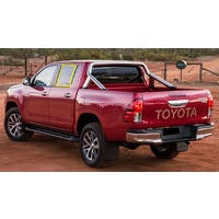suitable for TOYOTA HILUX GGN126-TGN126 - 7/2015 to CURRENT - 4DR UTE - PASSENGERS - LEFT SIDE REAR DOOR GLASS - GREEN - NEW
