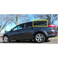 FORD MONDEO MB-MC - 7/2009 to 2/2015 - 5DR WAGON - PASSENGERS - LEFT SIDE REAR CARGO GLASS - 490MM X 330MM - (SECOND-HAND)